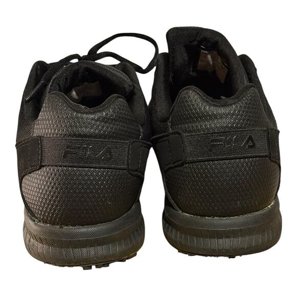 Fila Memory Work shift Black Athletic Sneakers Men's Size 9.5 All Black Gym Work - Picture 6 of 7